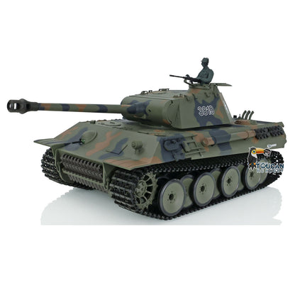 2.4Ghz Henglong 1/16 7.0 Plastic German Tiger I 3818/German Panther V 3819 RTR RC Tank 360 Degree Turret Rotation Infrared Combating System