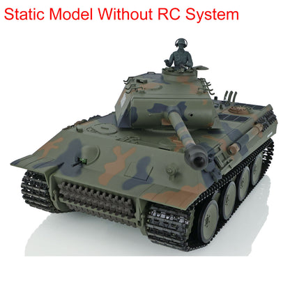 Henglong 1/16 Plastic 3818 3819 German Tiger I Panther Static Tank Ornament Collection Display Model Without Electronic System