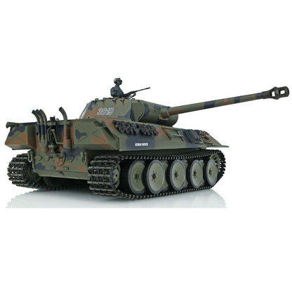 US Stock Henglong 1/16 2.4Ghz 7.0 Plastic Ver German Panther V 3819 RTR RC Tank Model Smoke BB Infrared Combat Smoke Sound Light