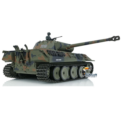 2.4Ghz Henglong 1/16 7.0 Plastic German Tiger I 3818/German Panther V 3819 RTR RC Tank 360 Degree Turret Rotation Infrared Combating System
