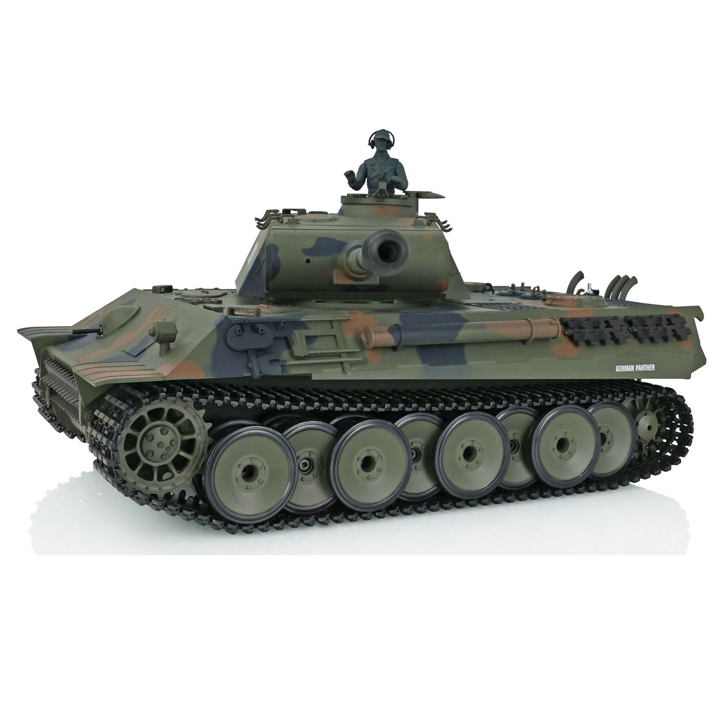 US Stock Henglong 1/16 2.4Ghz 7.0 Plastic Ver German Panther V 3819 RTR RC Tank Model Smoke BB Infrared Combat Smoke Sound Light