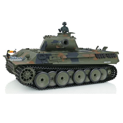 2.4Ghz Henglong 1/16 7.0 Plastic German Tiger I 3818/German Panther V 3819 RTR RC Tank 360 Degree Turret Rotation Infrared Combating System