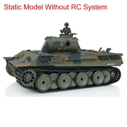 Henglong 1/16 Plastic 3818 3819 German Tiger I Panther Static Tank Ornament Collection Display Model Without Electronic System