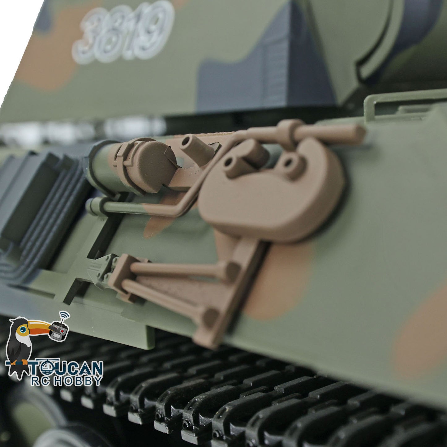 Henglong TK7.0 1/16 Plastic German Panther RTR RC Tank 3819 FPV 360 Degrees Turret BB IR Smoke Sounds Lights Metal Steel Driving Gearbox