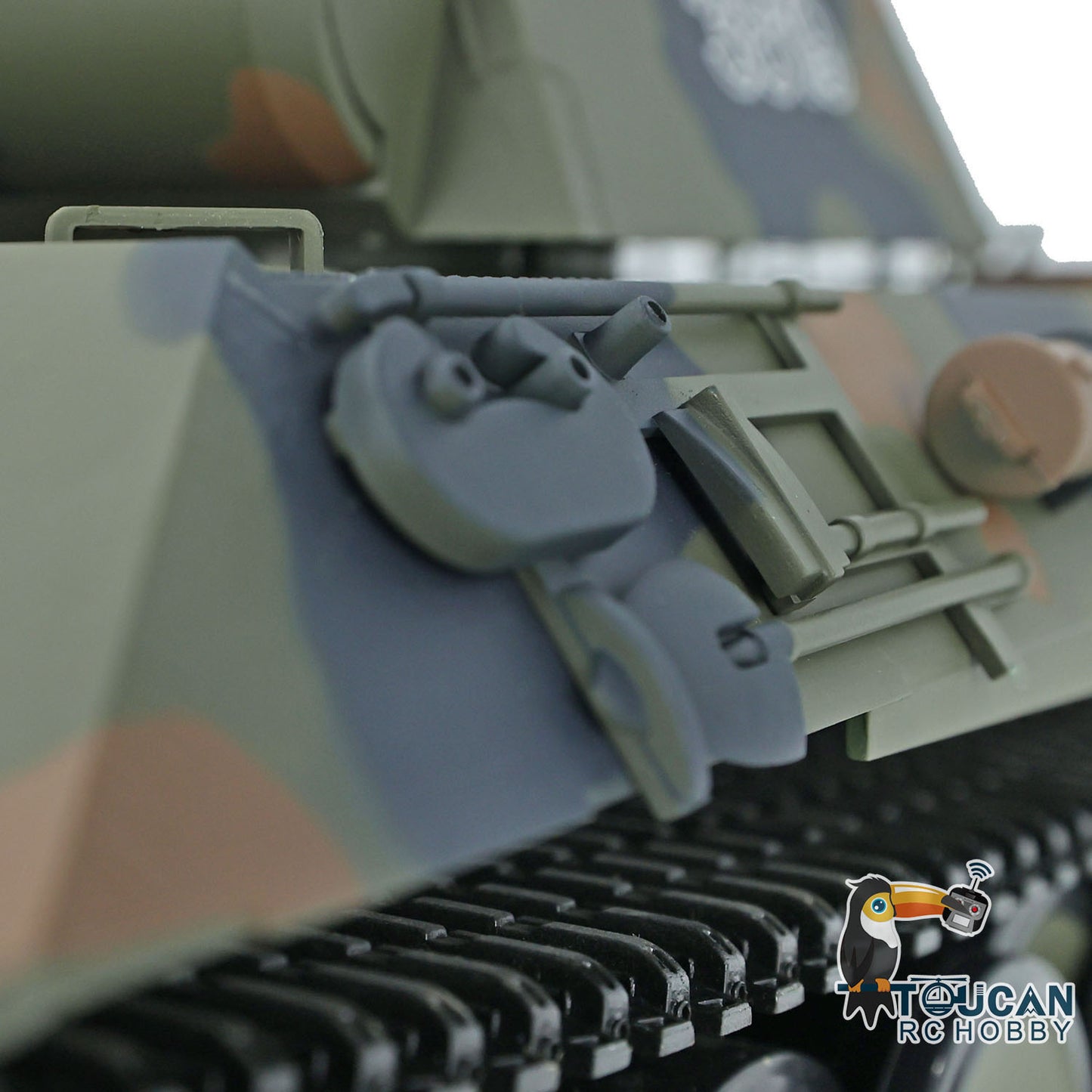 Henglong TK7.0 1/16 Plastic German Panther RTR RC Tank 3819 FPV 360 Degrees Turret BB IR Smoke Sounds Lights Metal Steel Driving Gearbox