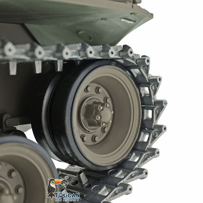 Henglong 1/16 7.0 Upgraded Walker Bulldog RC Tank 3839 FPV 360 Degree Turret Rotation Metal Tracks Sprocket Wheels Infrared Combating System