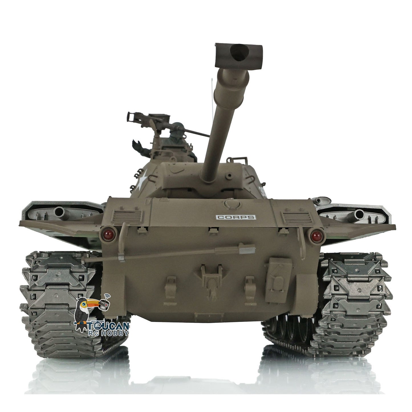 Henglong 1/16 7.0 Upgraded Walker Bulldog RC Tank 3839 FPV 360 Degree Turret Rotation Metal Tracks Sprocket Wheels Infrared Combating System