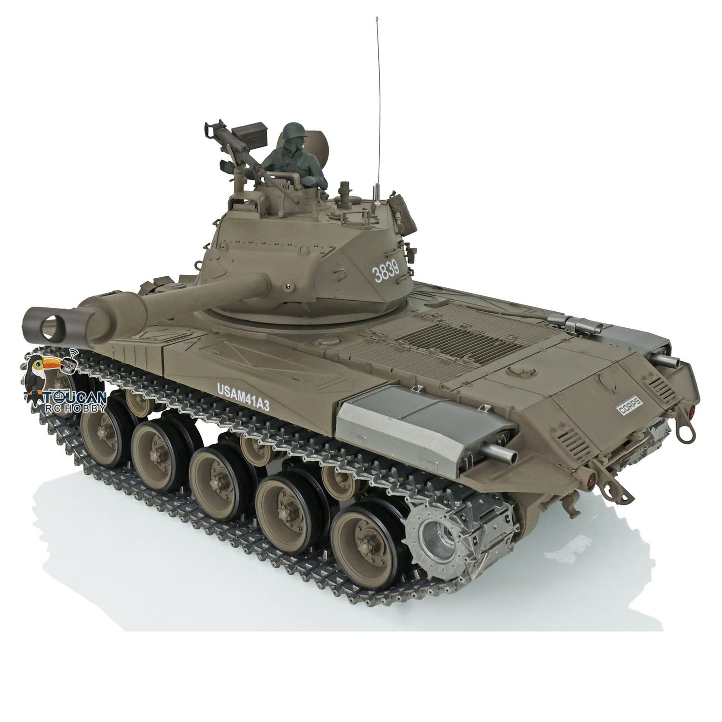 Henglong 1/16 Snow 7.0 Upgraded Walker Bulldog RTR RC Tank Remote Coontrol Military Vehicle 3839 Metal Tracks Infrared Combating System BB Unit