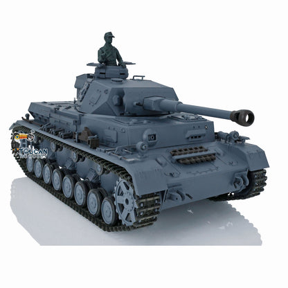 2.4G Henglong 1/16 7.0 Plastic German Panzer IV F2 RTR RC Tank Radio Control Model 3859 Infrared Combating System Metal Barrel