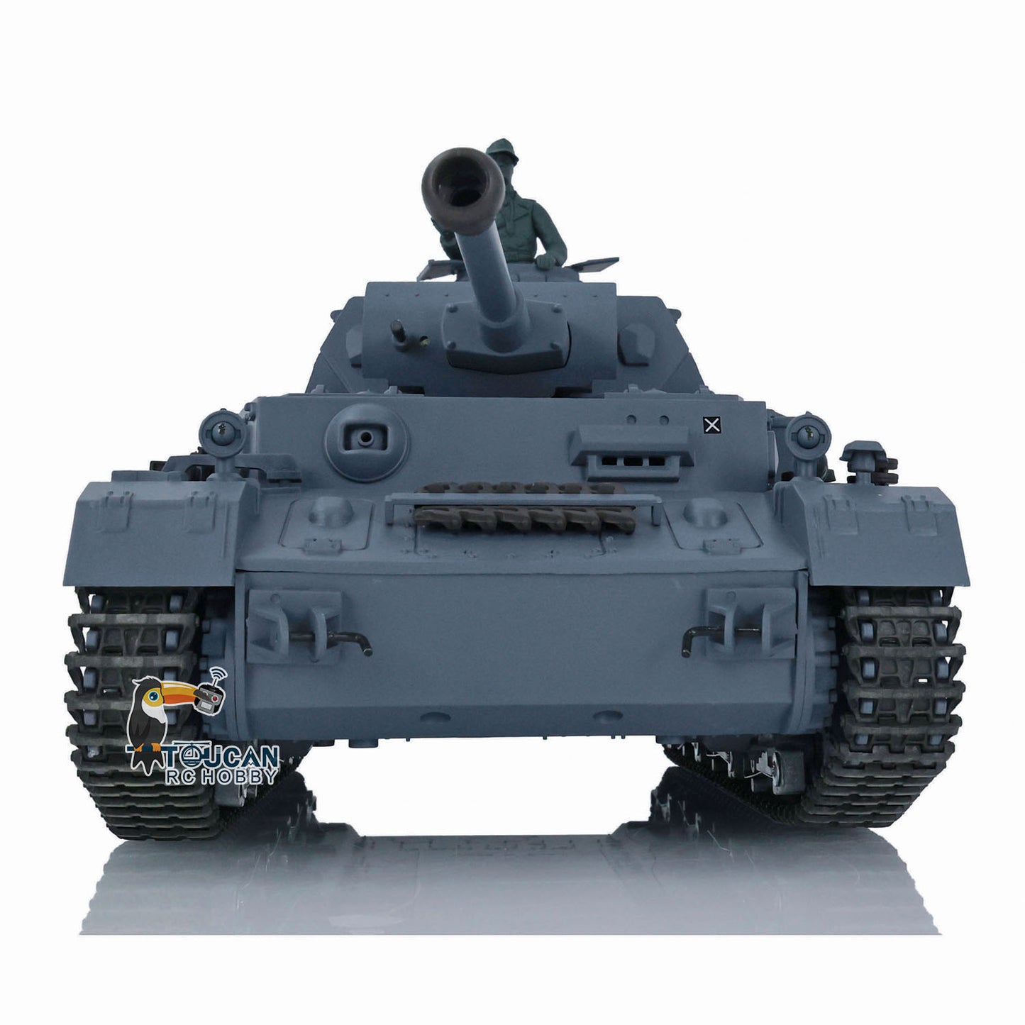 Henglong 1/16 7.0 Plastic FPV Panzer IV F2/Panzer IV F RC Tank 3859 Metal Steel Driving Gearbox 360 Degree Turret Rotation Infrared Combating System