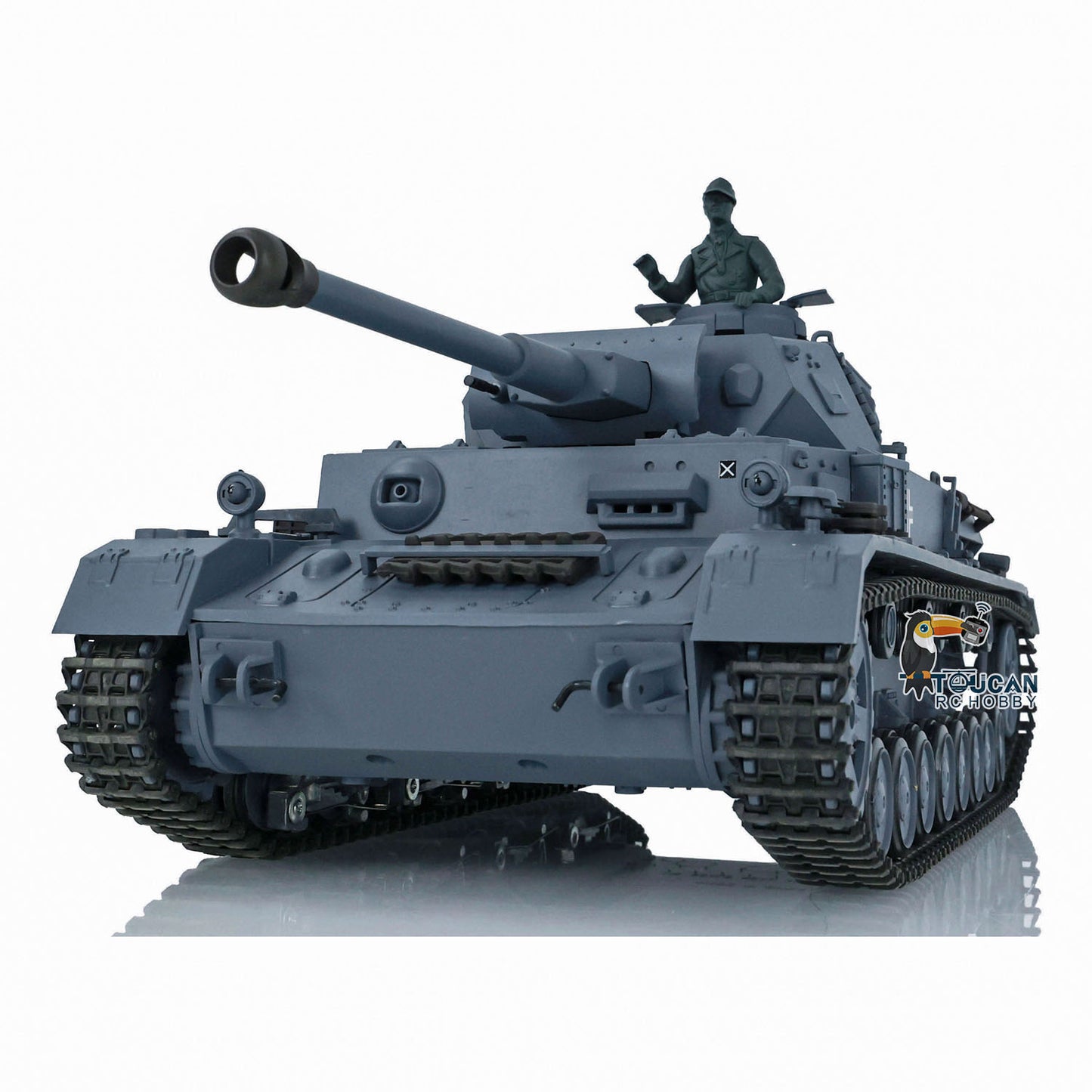 2.4G Henglong 1/16 7.0 Plastic German Panzer IV F2 RTR RC Tank Radio Control Model 3859 Infrared Combating System Metal Barrel