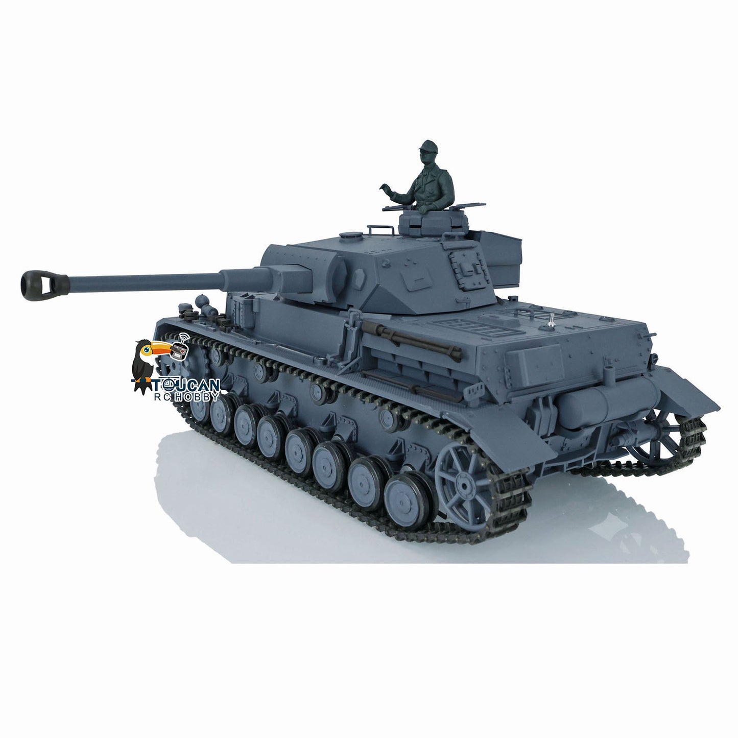 2.4G Henglong 1/16 7.0 Plastic German Panzer IV F2 RTR RC Tank Radio Control Model 3859 Infrared Combating System Metal Barrel