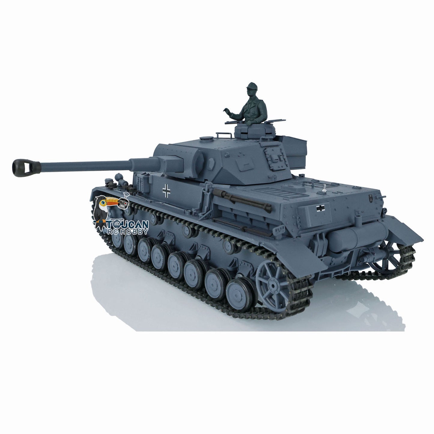 2.4G Henglong 1/16 7.0 Plastic German Panzer IV F2 RTR RC Tank Radio Control Model 3859 Infrared Combating System Metal Barrel