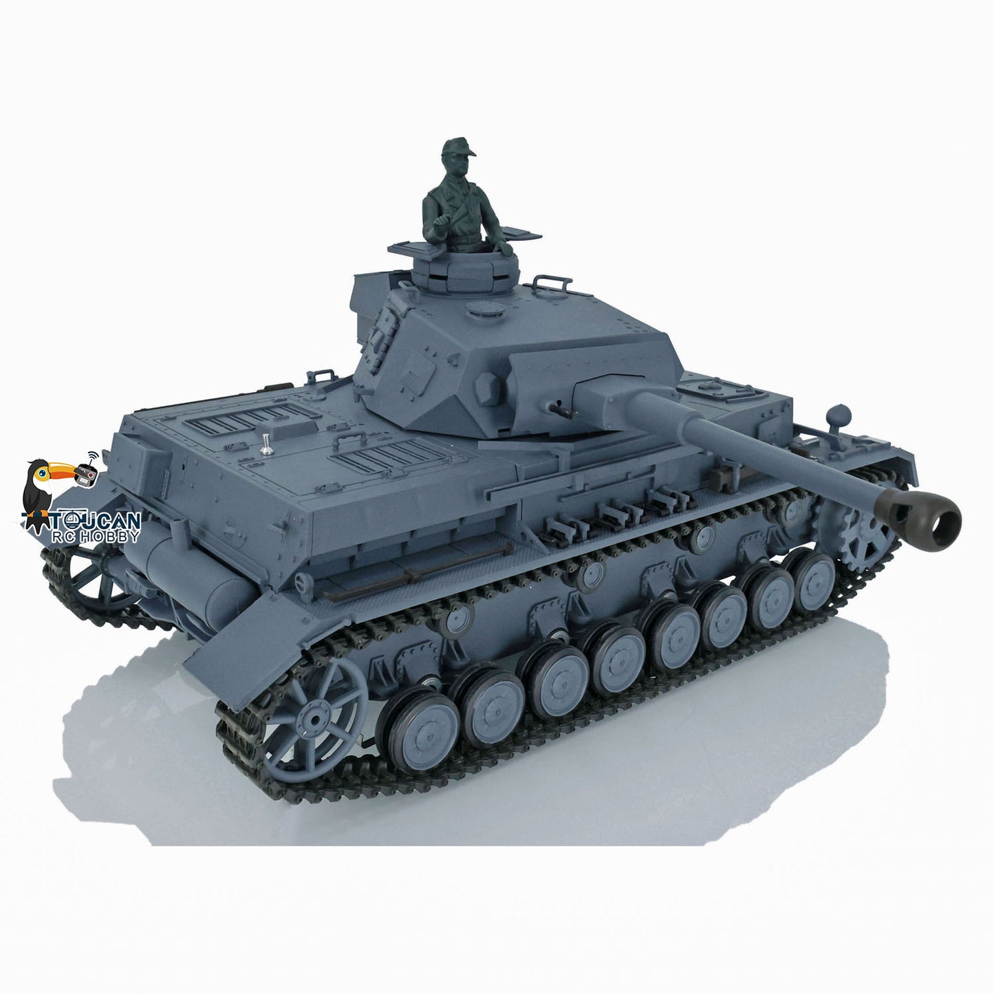 2.4G Henglong 1/16 7.0 Plastic Panzer IV F2 F 3858 3859 RTR RC Tank Model Infrared System 360 Degree Turret BB Unit Smoke Lights 2Sounds