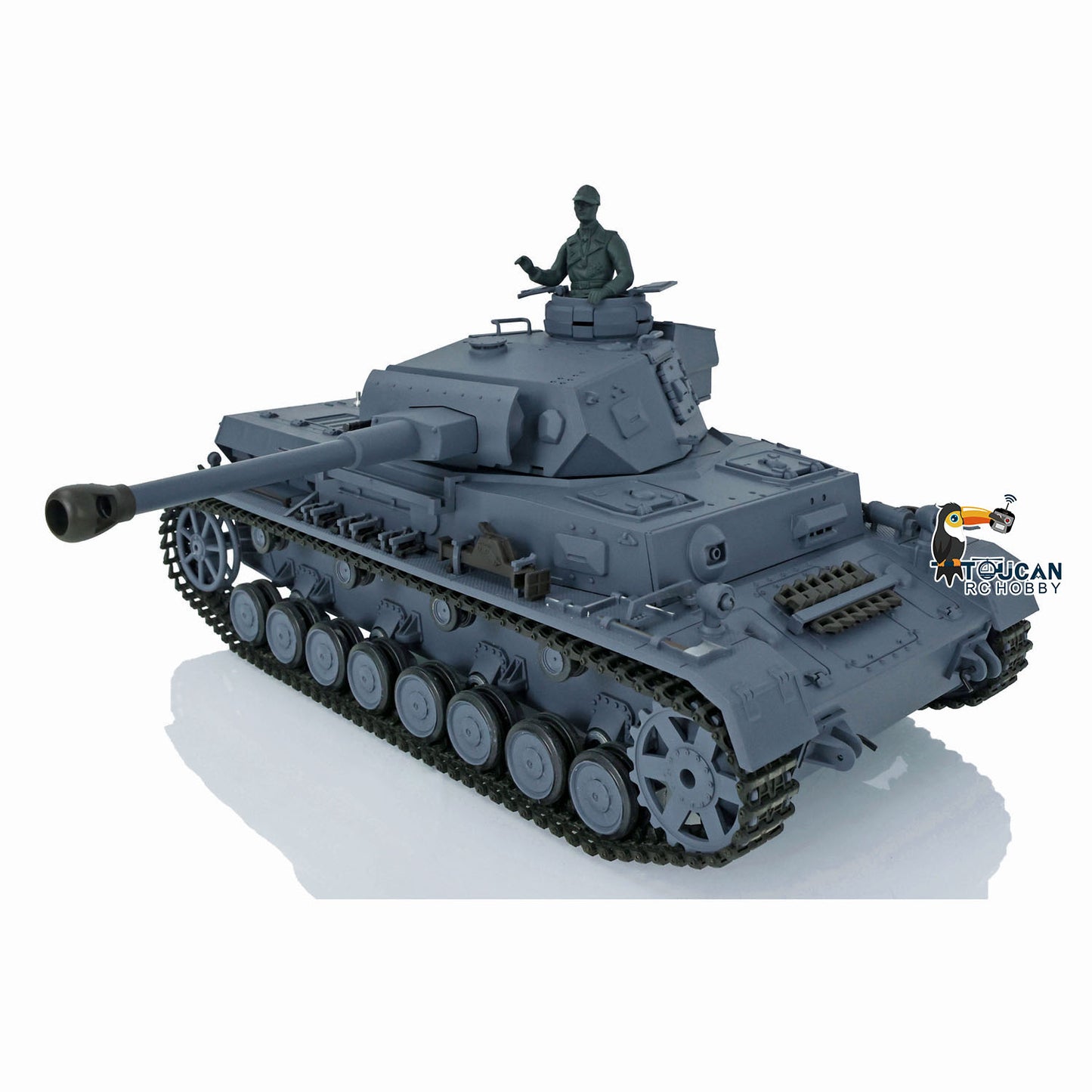 Henglong 1/16 7.0 Plastic FPV Panzer IV F2/Panzer IV F RC Tank 3859 Metal Steel Driving Gearbox 360 Degree Turret Rotation Infrared Combating System