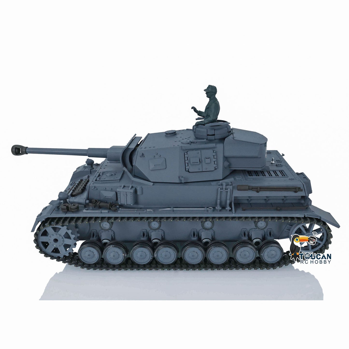 2.4G Henglong 1/16 7.0 Plastic Panzer IV F2 F 3858 3859 RTR RC Tank Model Infrared System 360 Degree Turret BB Unit Smoke Lights 2Sounds