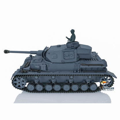 2.4G Henglong 1/16 7.0 Plastic Panzer IV F2 F 3858 3859 RTR RC Tank Model Infrared System 360 Degree Turret BB Unit Smoke Lights 2Sounds