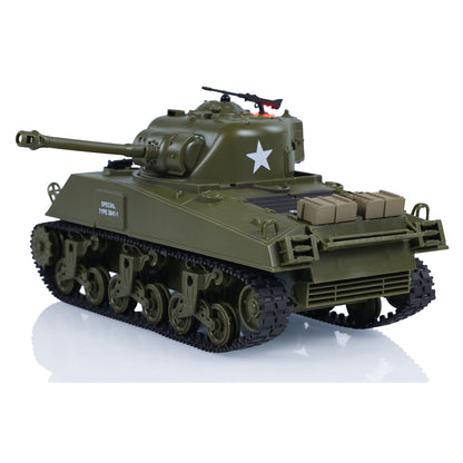 US Stock 1/30 Heng Long Sherman M4A3 3841-01 RC Battle Tank Infrared Combat 2.4G Remote Controlled&nbsp; Sound Light