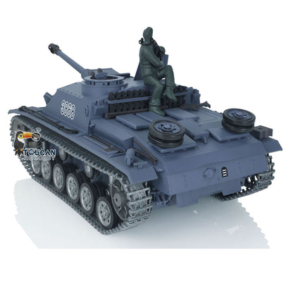 Henglong 1/16 7.0 Customized Stug III RTR RC Tank 3868 Metal Tracks Driving Idler Wheels Barrel Infrared Combating System