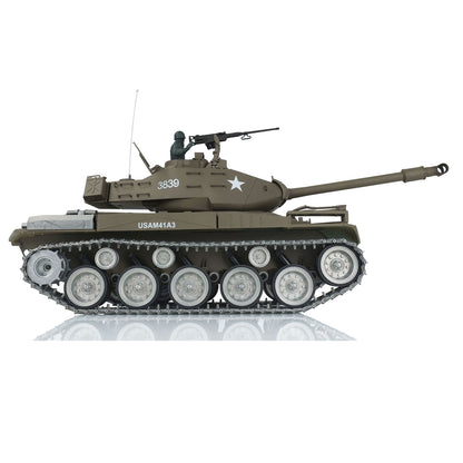 US Warehouse Henglong 1/16 7.0 Customized 3839 Walker Bulldog RTR RC Tank Model 360 Degree Turret Smoke BB IR Metal Road Drive Idler Wheels Track Gearbox