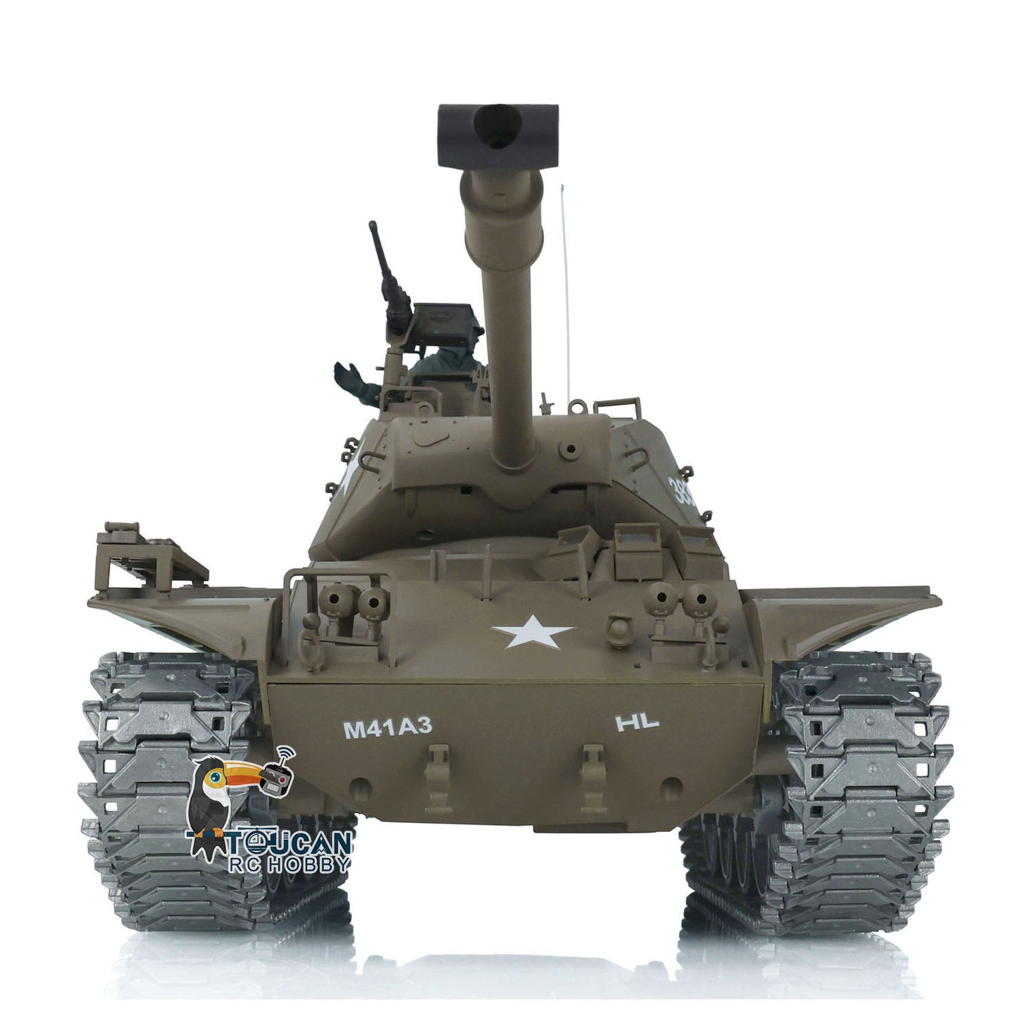 Henglong 1/16 7.0 Walker Bulldog FPV RTR RC Tank 3839 Metal Tracks Idler Wheels 360 Degree Turret Rotation Infrared Combating System