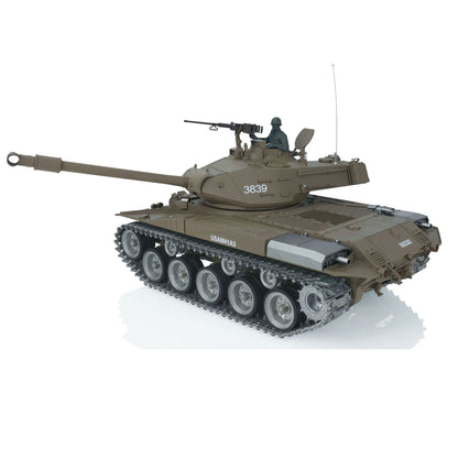 US Warehouse Henglong 1/16 7.0 Customized 3839 Walker Bulldog RTR RC Tank Model 360 Degree Turret Smoke BB IR Metal Road Drive Idler Wheels Track Gearbox