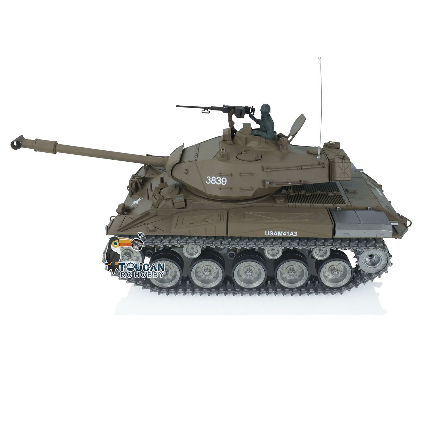 Henglong 1/16 7.0 Customized Walker Bulldog RTR RC Tank 3839 360 Degree Turret Rotation Metal Tracks Sprocket Wheels Infrared Combating System