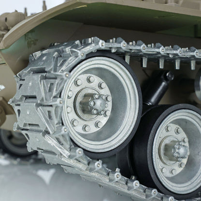 US Warehouse Henglong 1/16 7.0 Customized 3839 Walker Bulldog RTR RC Tank Model 360 Degree Turret Smoke BB IR Metal Road Drive Idler Wheels Track Gearbox
