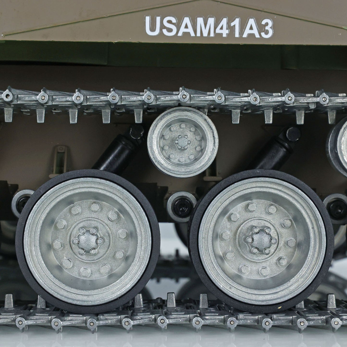US Warehouse Henglong 1/16 7.0 Customized 3839 Walker Bulldog RTR RC Tank Model 360 Degree Turret Smoke BB IR Metal Road Drive Idler Wheels Track Gearbox