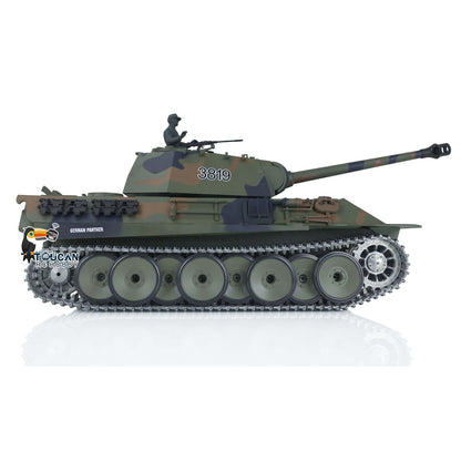 Henglong 1/16 Snow 7.0 Upgraded Metal Version German Panther V RTR RC Tank 3819 Metal Sprocket Wheels Infrared Combating System