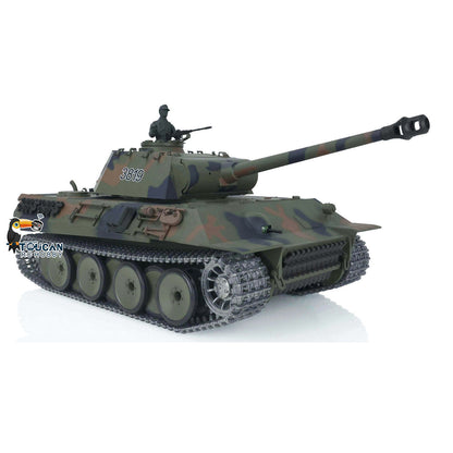 Henglong 1/16 Snow 7.0 Upgraded Metal Version German Panther V RTR RC Tank 3819 Metal Sprocket Wheels Infrared Combating System