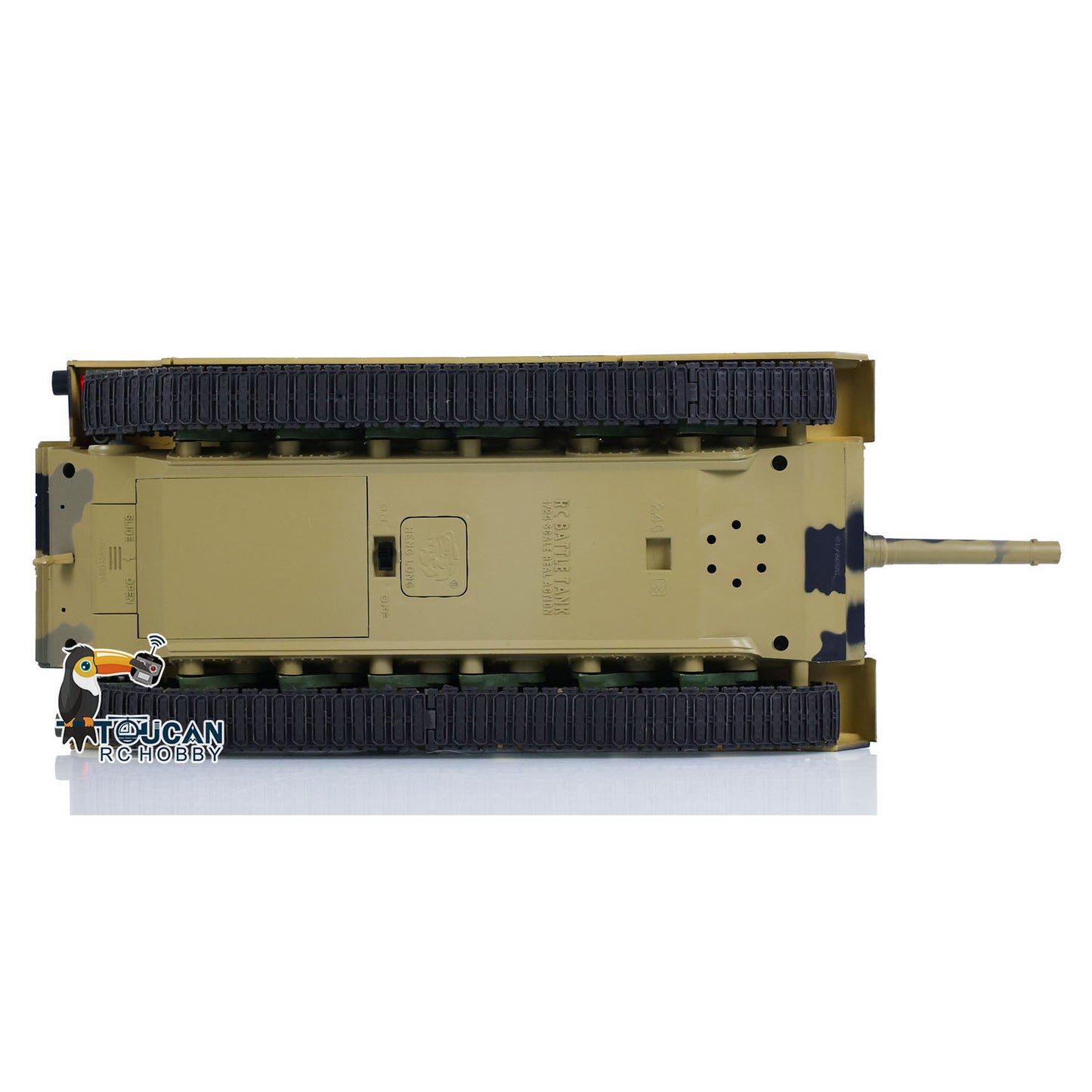 Henglong 1/24 Plastic 3816 AbramsM1A2 RC Tank Model with Infrared Combat Turret Elevation and Depression Sound Light