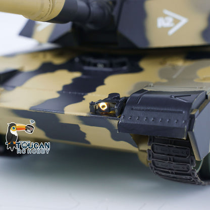 Henglong 1/24 Plastic 3816 AbramsM1A2 RC Tank Model with Infrared Combat Turret Elevation and Depression Sound Light
