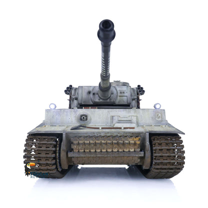 German Tiger I RC Tank 1/16 Heng Long Upgrade 7.0 FPV 3818 Metal Tracks Sprocket Wheels Barrel Recoil Manual Spray Tanks Infrared Combating System