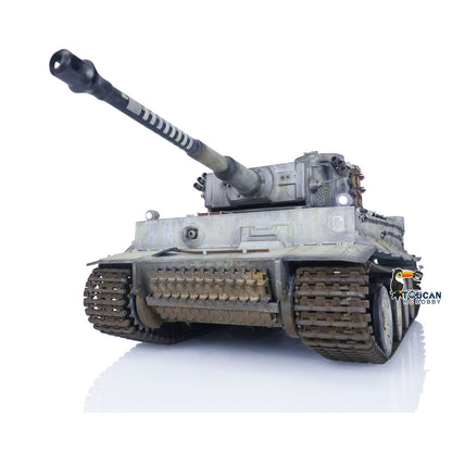 Henglong 1/16 Plastic Painted 7.0 RC Tank 3818 Tiger I Military Armored Vehicleual Spray Collection Model FPV 360 Turret