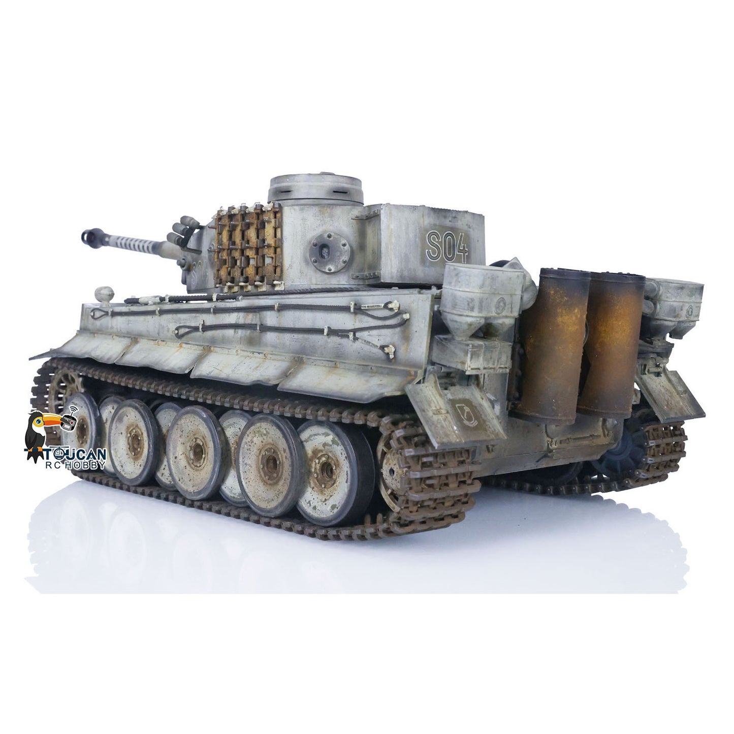 Henglong 1/16 TK7.0 3818 Tiger I RTR RC Tank with Metal Tracks Sprockets Idlers Road Wheels Hand Spray Painting Color