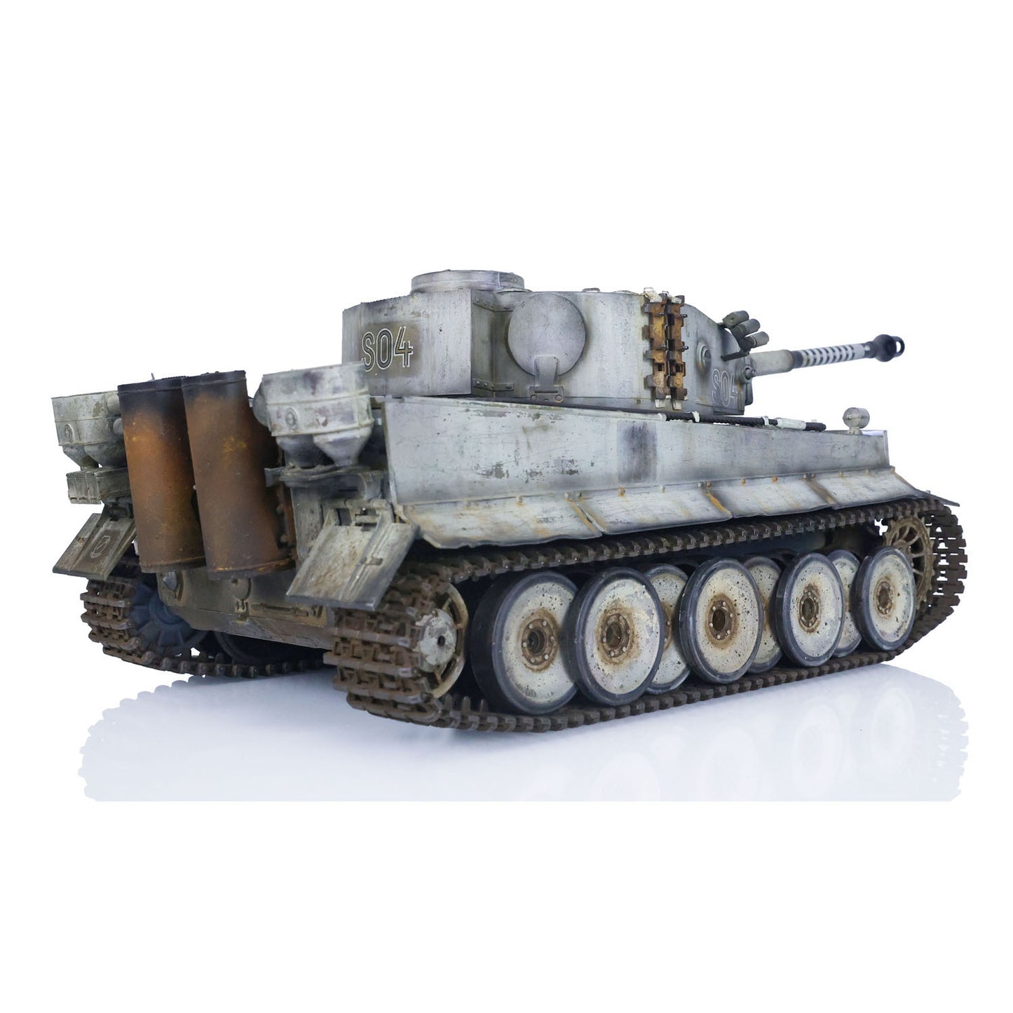 1/16 Henglong 7.0 3818 Tiger I RTR RC Tank FPV 360 Degree Turret Barrel Recoil Smoke Metal Tracks Road Drive Idler Wheels Hand Spray Painting Color