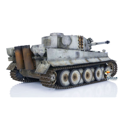 Henglong 1/16 TK7.0 Plastic German Tiger I RTR RC Tank 3818 with FPV BB IR 360 Degrees Turret Metal Barrel Recoil Steel Gearbox Smoke Manual Spray Collection Model