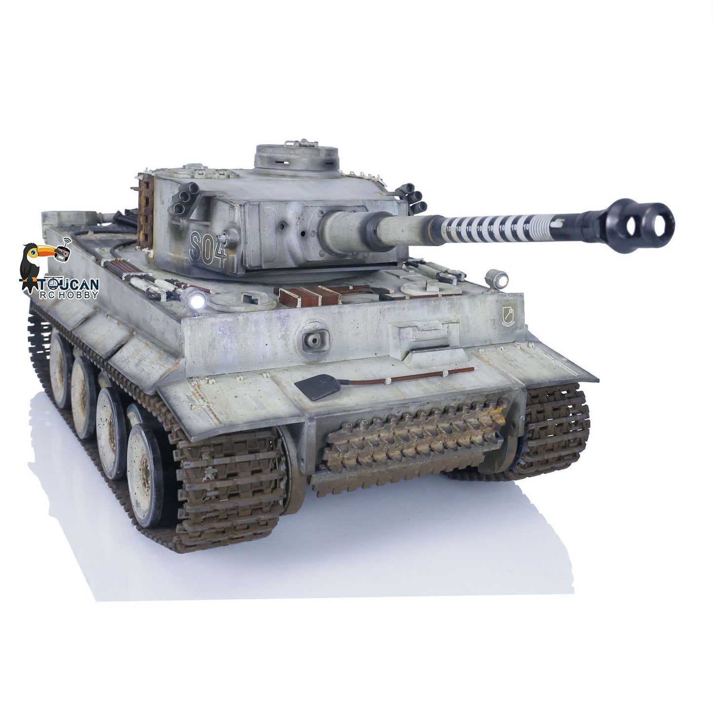 Henglong 1/16 Plastic Painted 7.0 RC Tank 3818 Tiger I Military Armored Vehicleual Spray Collection Model FPV 360 Turret