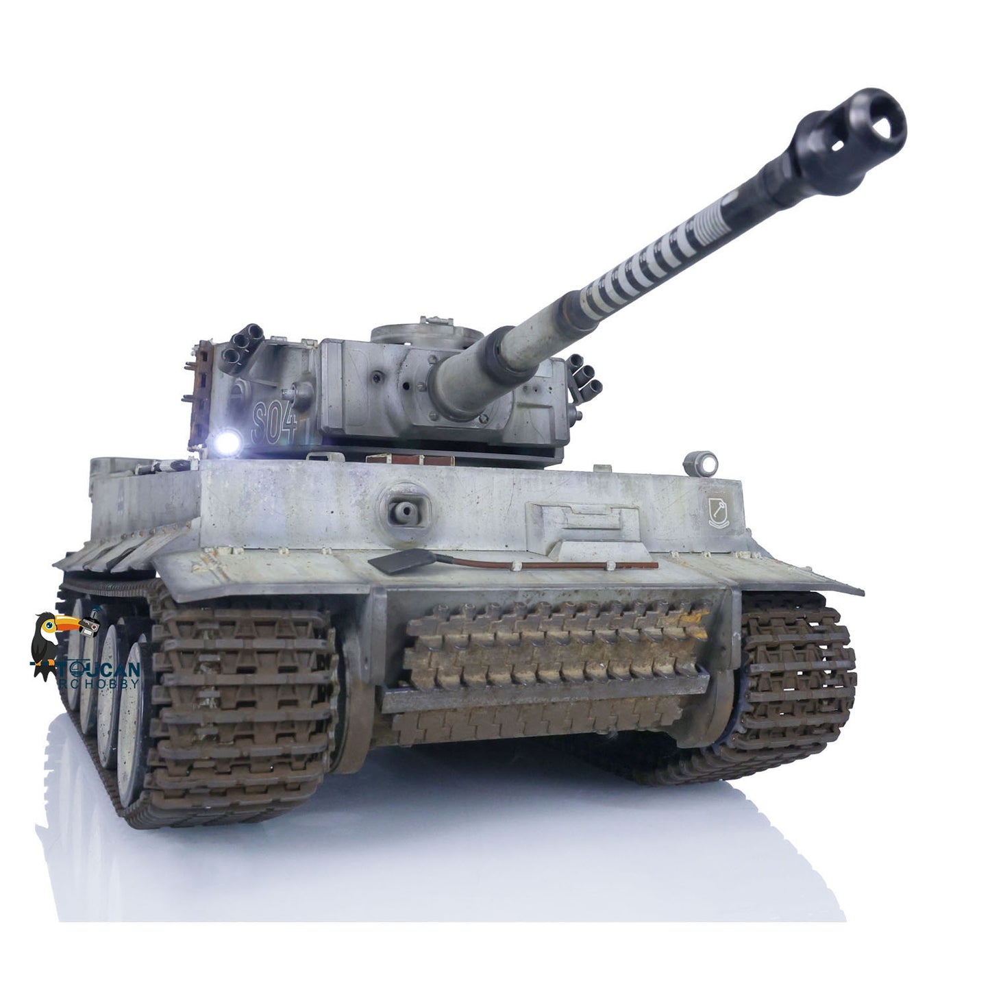 German Tiger I RC Tank 1/16 Heng Long Upgrade 7.0 FPV 3818 Metal Tracks Sprocket Wheels Barrel Recoil Manual Spray Tanks Infrared Combating System