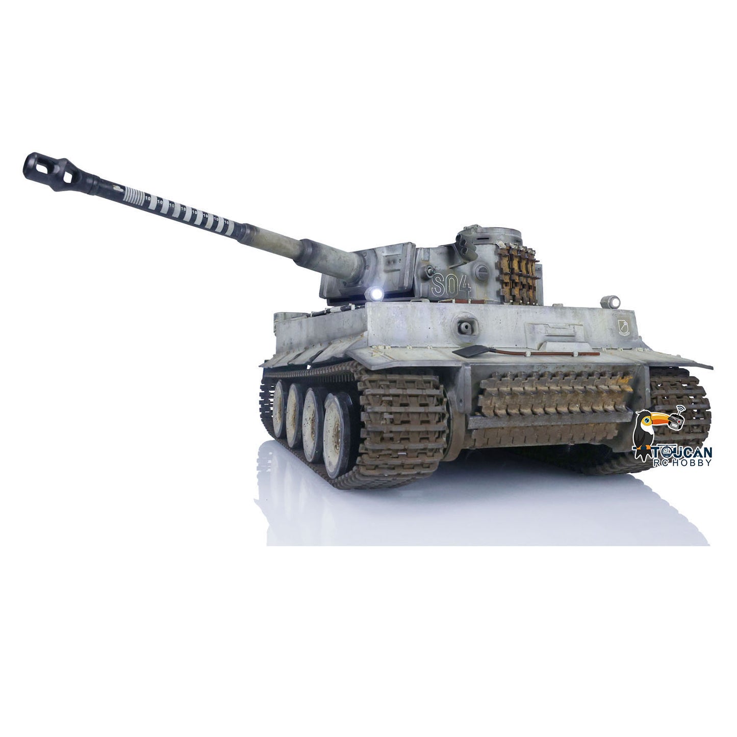 Henglong 1/16 Plastic Painted 7.0 RC Tank 3818 Tiger I Military Armored Vehicleual Spray Collection Model FPV 360 Turret
