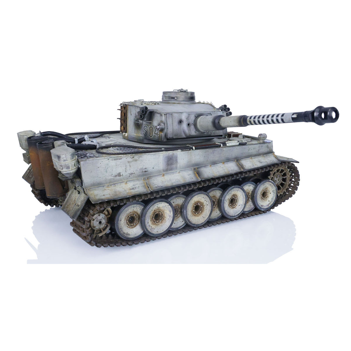 Henglong 1/16 Promotion TK7.0 German Tiger I RTR RC Tank 3818 Special Spray Painting with Infrared Combat BB Unit Smoke Effect