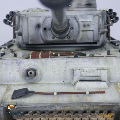 German Tiger I RC Tank 1/16 Heng Long Upgrade 7.0 FPV 3818 Metal Tracks Sprocket Wheels Barrel Recoil Manual Spray Tanks Infrared Combating System