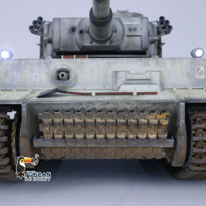 Henglong 1/16 TK7.0 Plastic German Tiger I RTR RC Tank 3818 with FPV BB IR 360 Degrees Turret Metal Barrel Recoil Steel Gearbox Smoke Manual Spray Collection Model