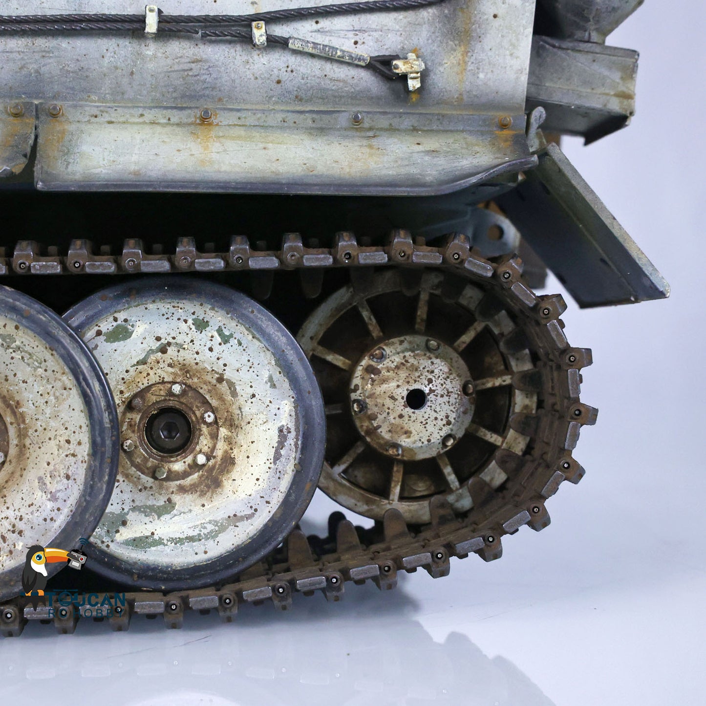 German Tiger I RC Tank 1/16 Heng Long Upgrade 7.0 FPV 3818 Metal Tracks Sprocket Wheels Barrel Recoil Manual Spray Tanks Infrared Combating System