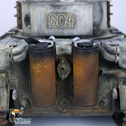 Henglong 1/16 Plastic Painted 7.0 RC Tank 3818 Tiger I Military Armored Vehicleual Spray Collection Model FPV 360 Turret