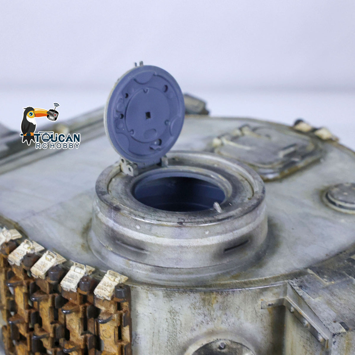Henglong 1/16 TK7.0 3818 Tiger I RTR RC Tank with Metal Tracks Sprockets Idlers Road Wheels Hand Spray Painting Color