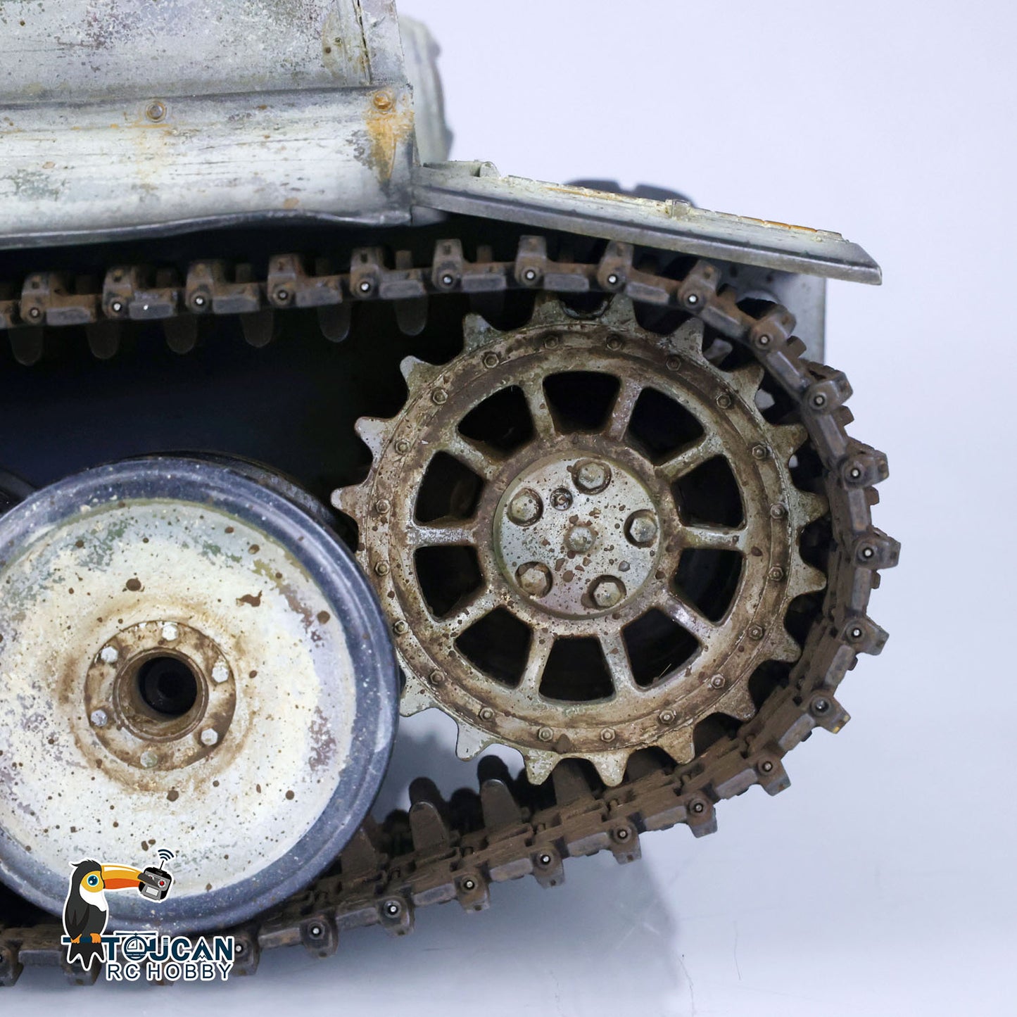 Henglong 1/16 TK7.0 Plastic German Tiger I RTR RC Tank 3818 with Metal Barrel Recoil Steel Gearbox Smoke