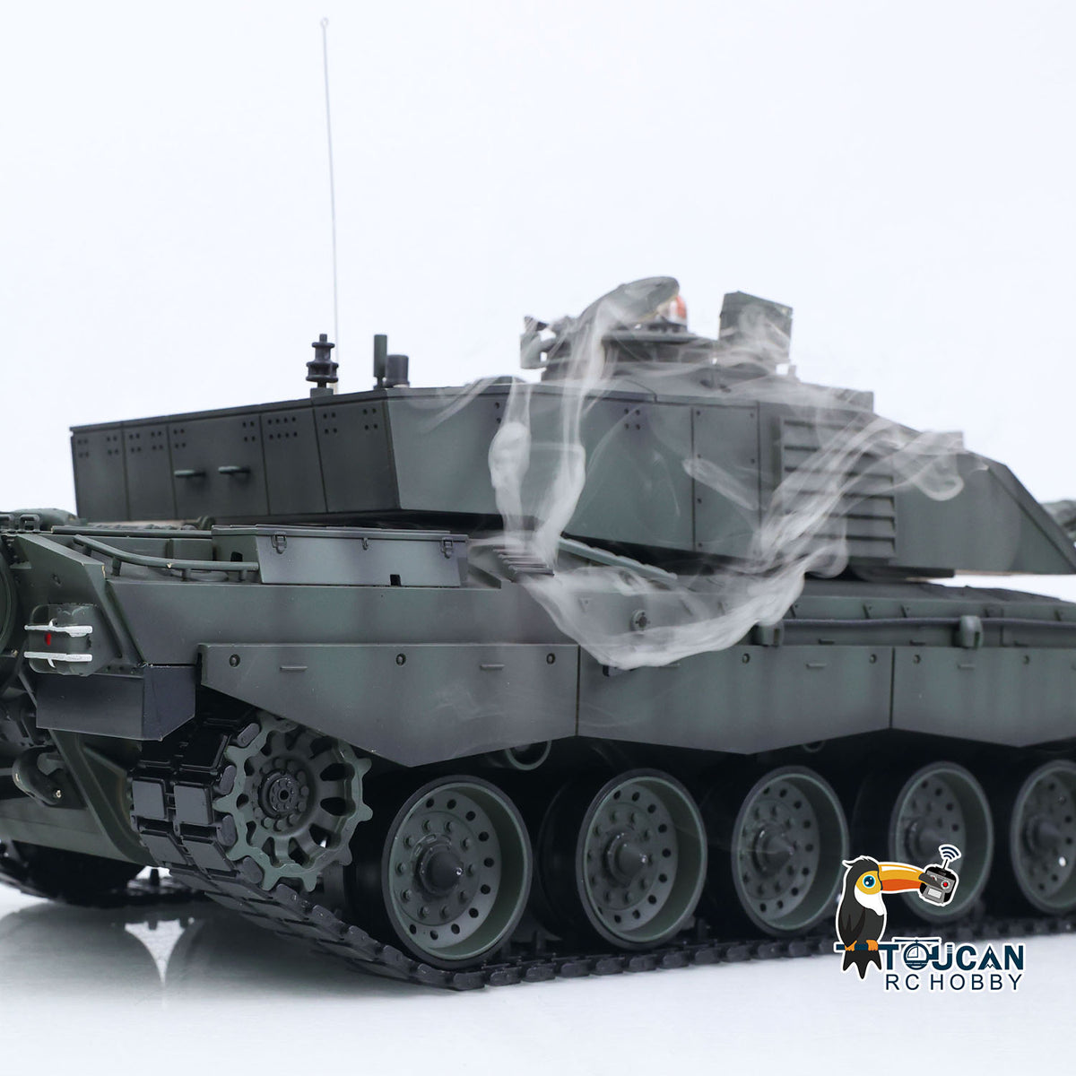 Henglong 1/16 TK7.0 Professional British Challenger II 3908 RTR RC Tank with Metal Tracks Sprockets Idlers Road Wheels Gearbox