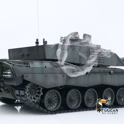 Henglong 1/16 TK7.0 Customize 3908 Challenger II RTR RC Tank with FPV 360 Degrees Turret IR BB Smoke